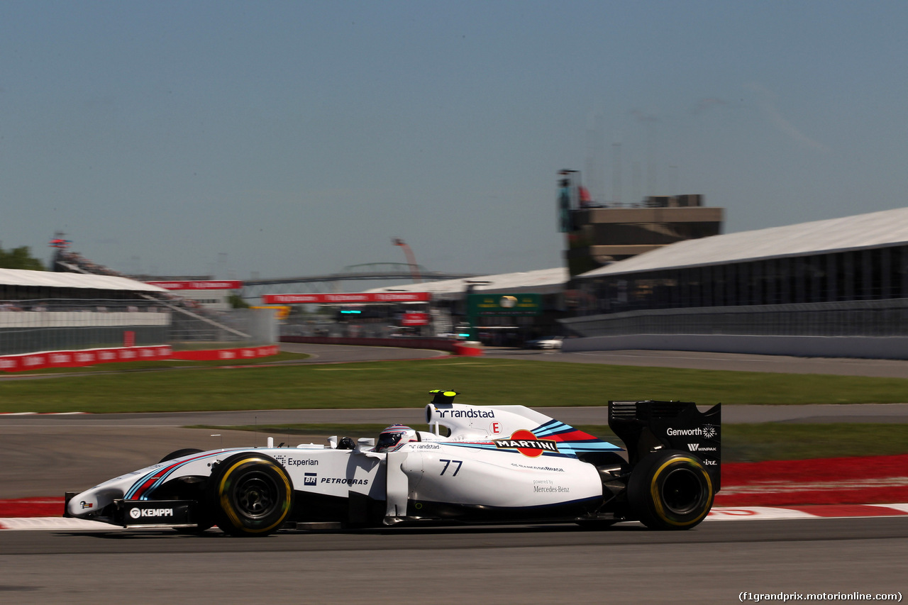 GP CANADA, 07.06.2014- Prove Libere 3, Valtteri Bottas (FIN) Williams F1 Team FW36