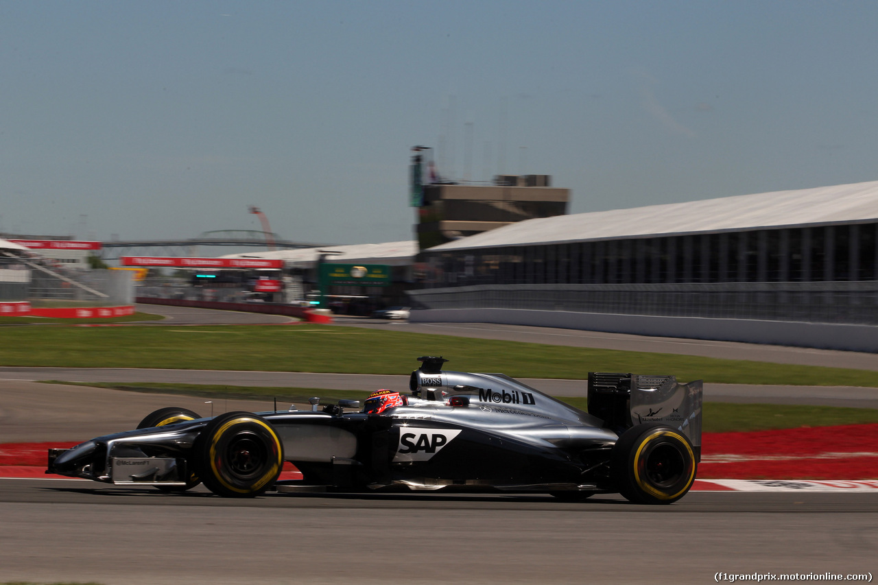 GP CANADA, 07.06.2014- Prove Libere 3, Jenson Button (GBR) McLaren Mercedes MP4-29