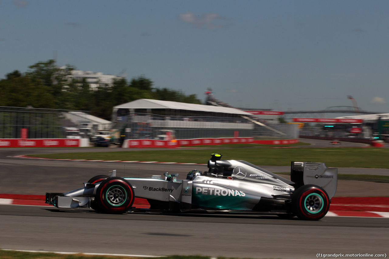 GP CANADA, 07.06.2014- Prove Libere 3,Nico Rosberg (GER) Mercedes AMG F1 W05