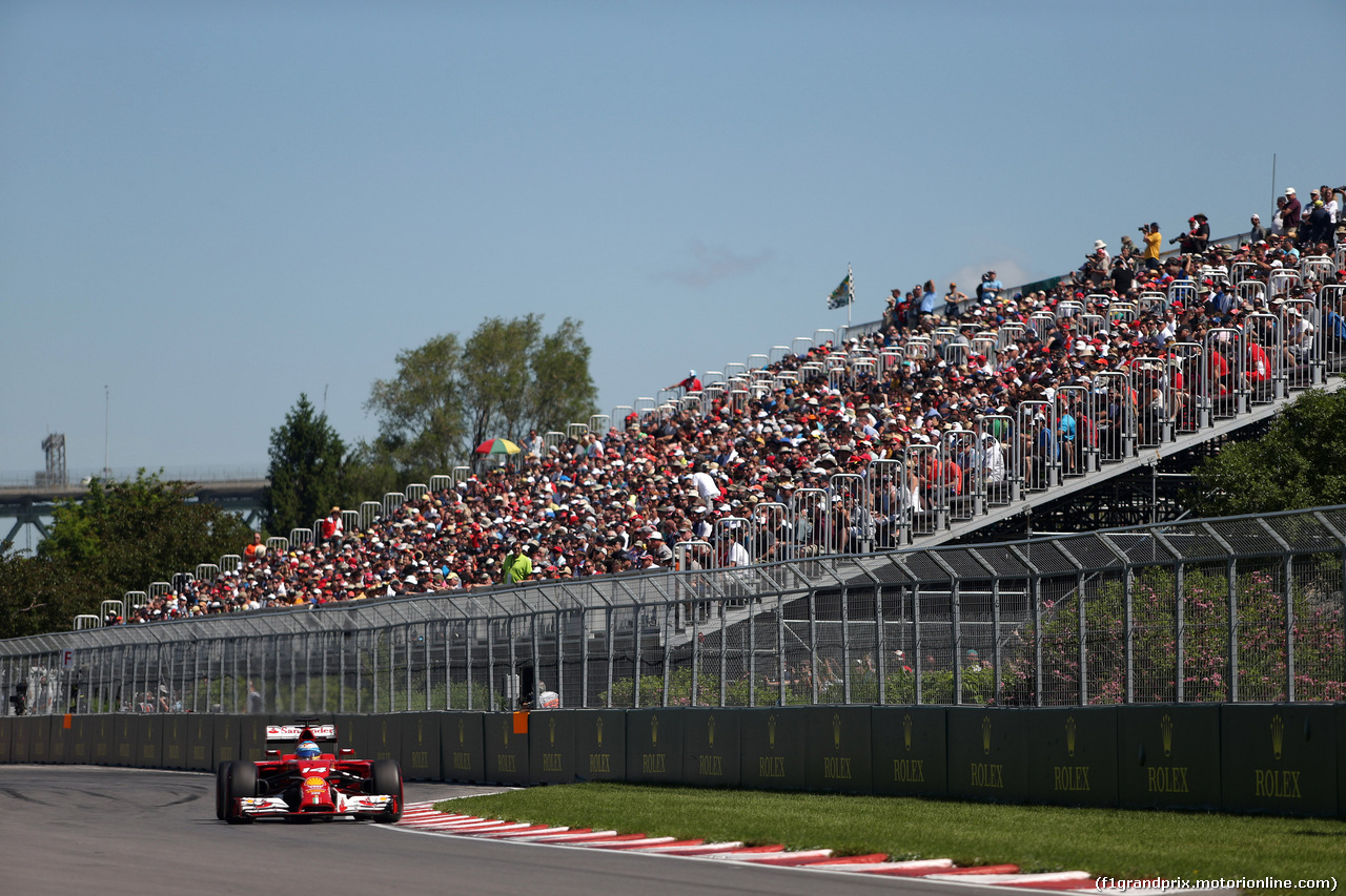 GP CANADA, 07.06.2014- Prove Libere 3, Fernando Alonso (ESP) Ferrari F14-T