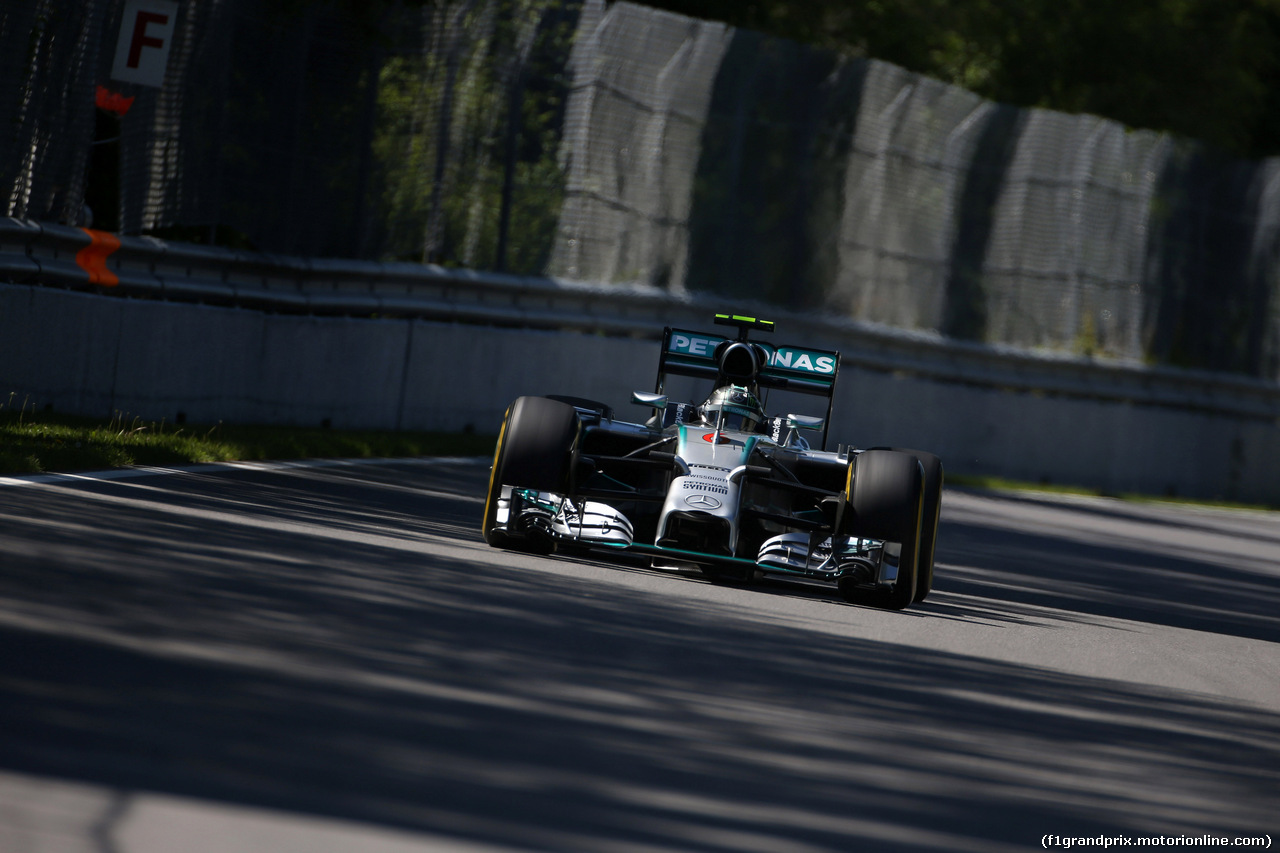 GP CANADA, 07.06.2014- Prove Libere 3, Nico Rosberg (GER) Mercedes AMG F1 W05