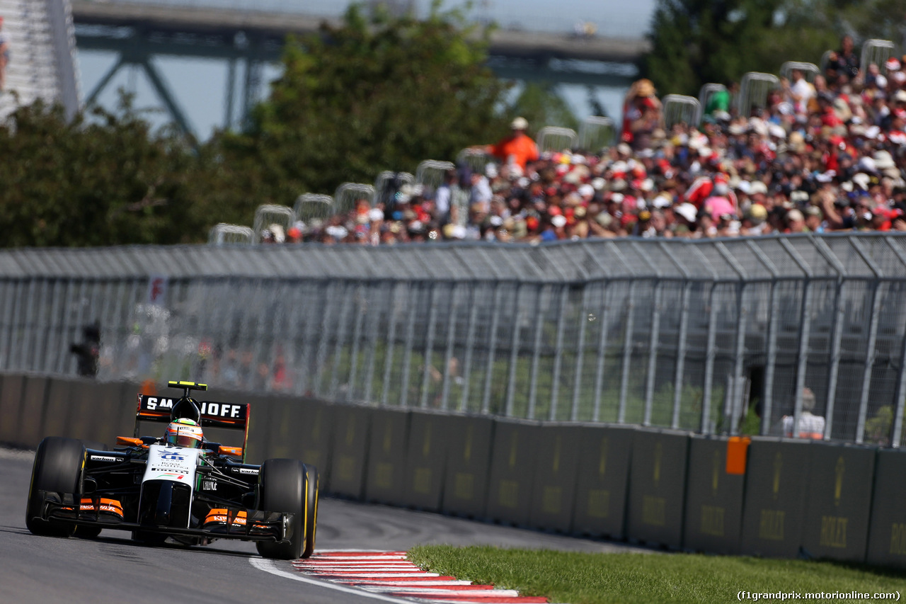 GP CANADA, 07.06.2014- Prove Libere 3, Sergio Perez (MEX) Sahara Force India F1 VJM07
