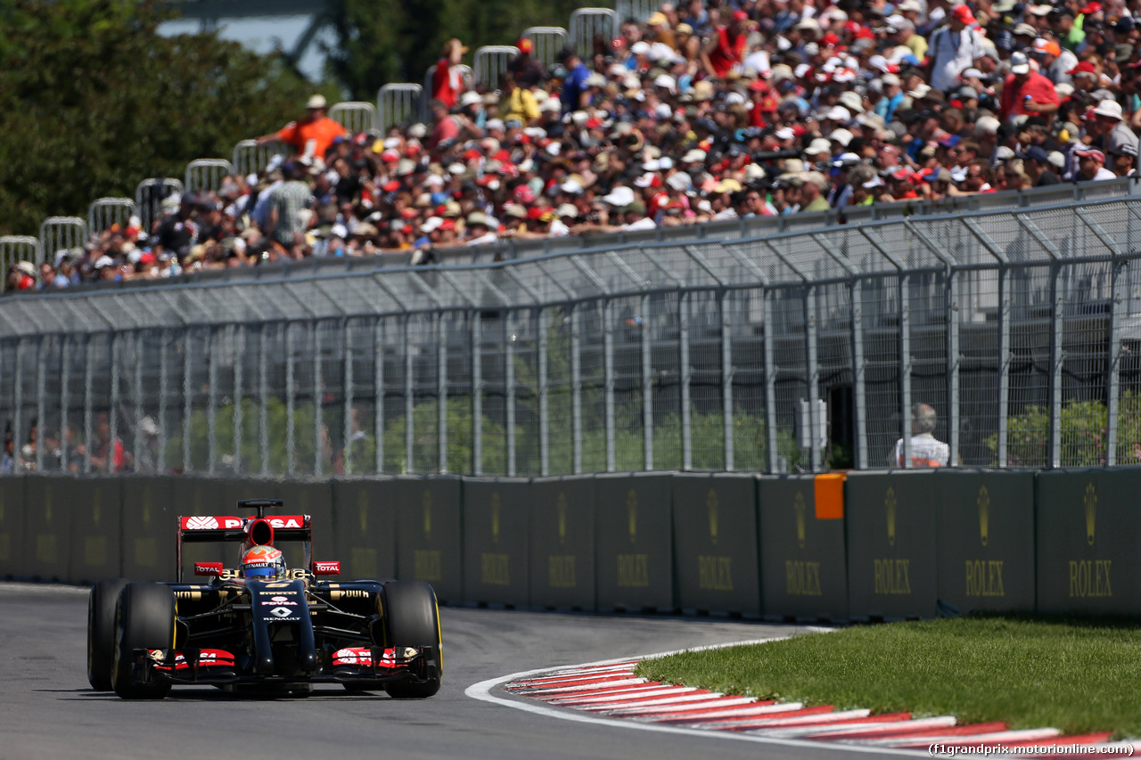 GP CANADA, 07.06.2014- Prove Libere 3, Romain Grosjean (FRA) Lotus F1 Team E22