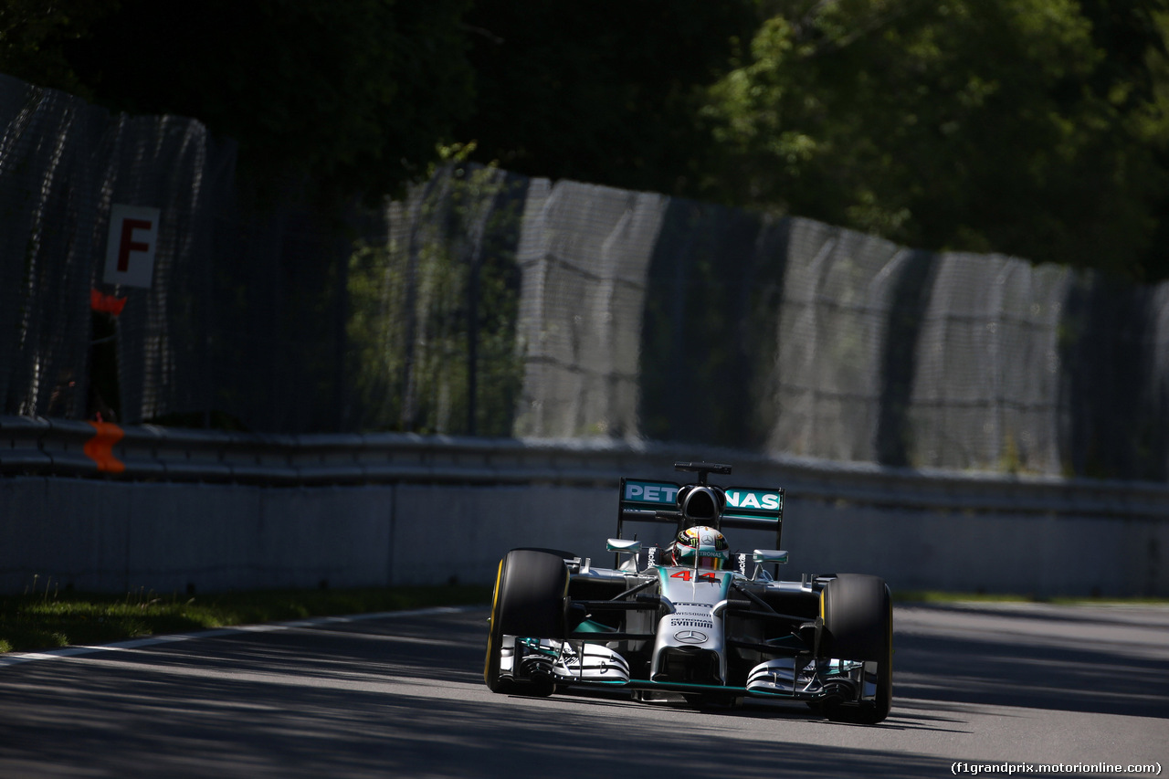 GP CANADA, 07.06.2014- Prove Libere 3, Lewis Hamilton (GBR) Mercedes AMG F1 W05