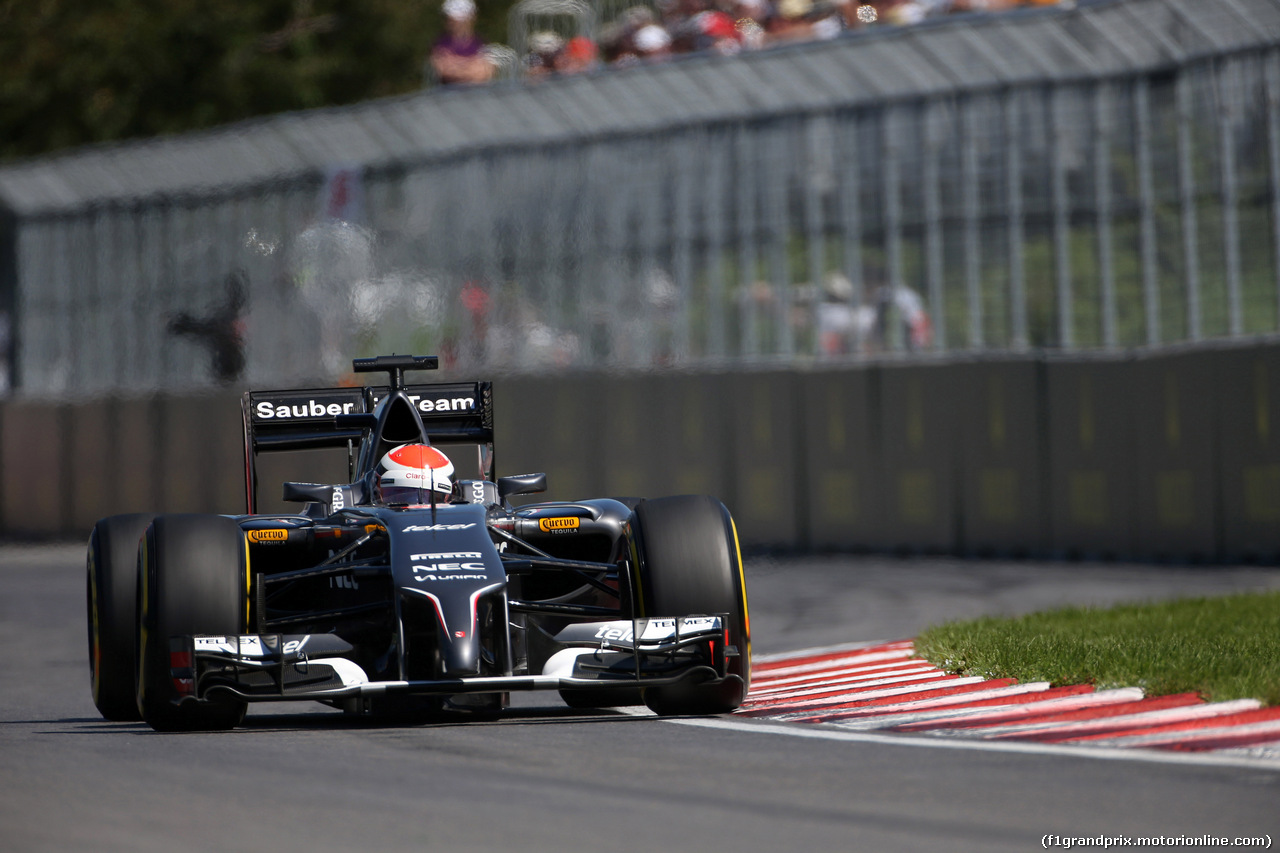 GP CANADA, 07.06.2014- Prove Libere 3, Adrian Sutil (GER) Sauber F1 Team C33