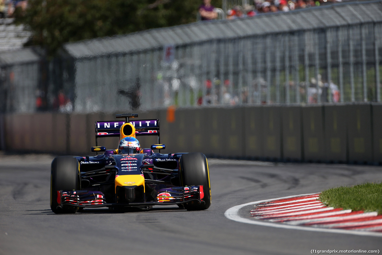 GP CANADA, 07.06.2014- Prove Libere 3, Sebastian Vettel (GER) Red Bull Racing RB10
