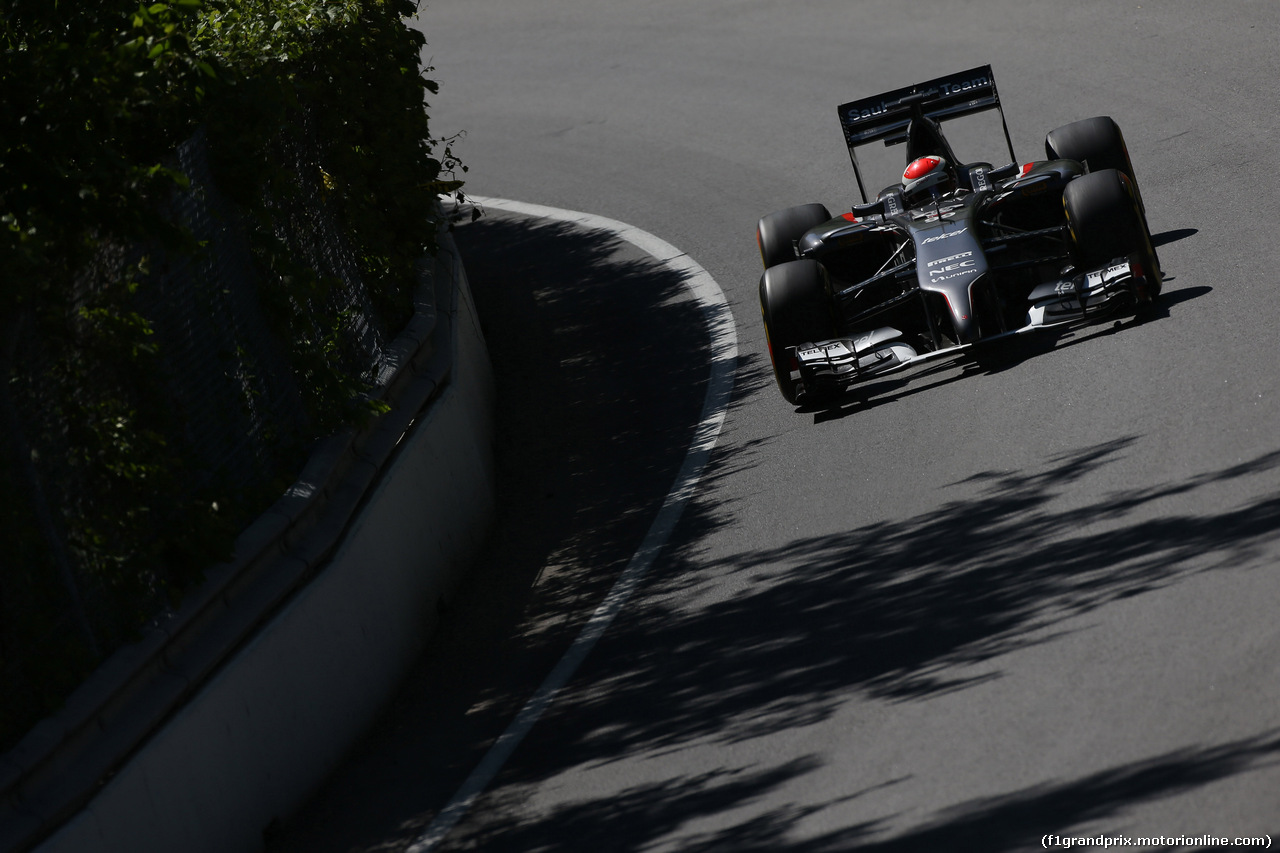 GP CANADA, 07.06.2014- Prove Libere 3, Adrian Sutil (GER) Sauber F1 Team C33