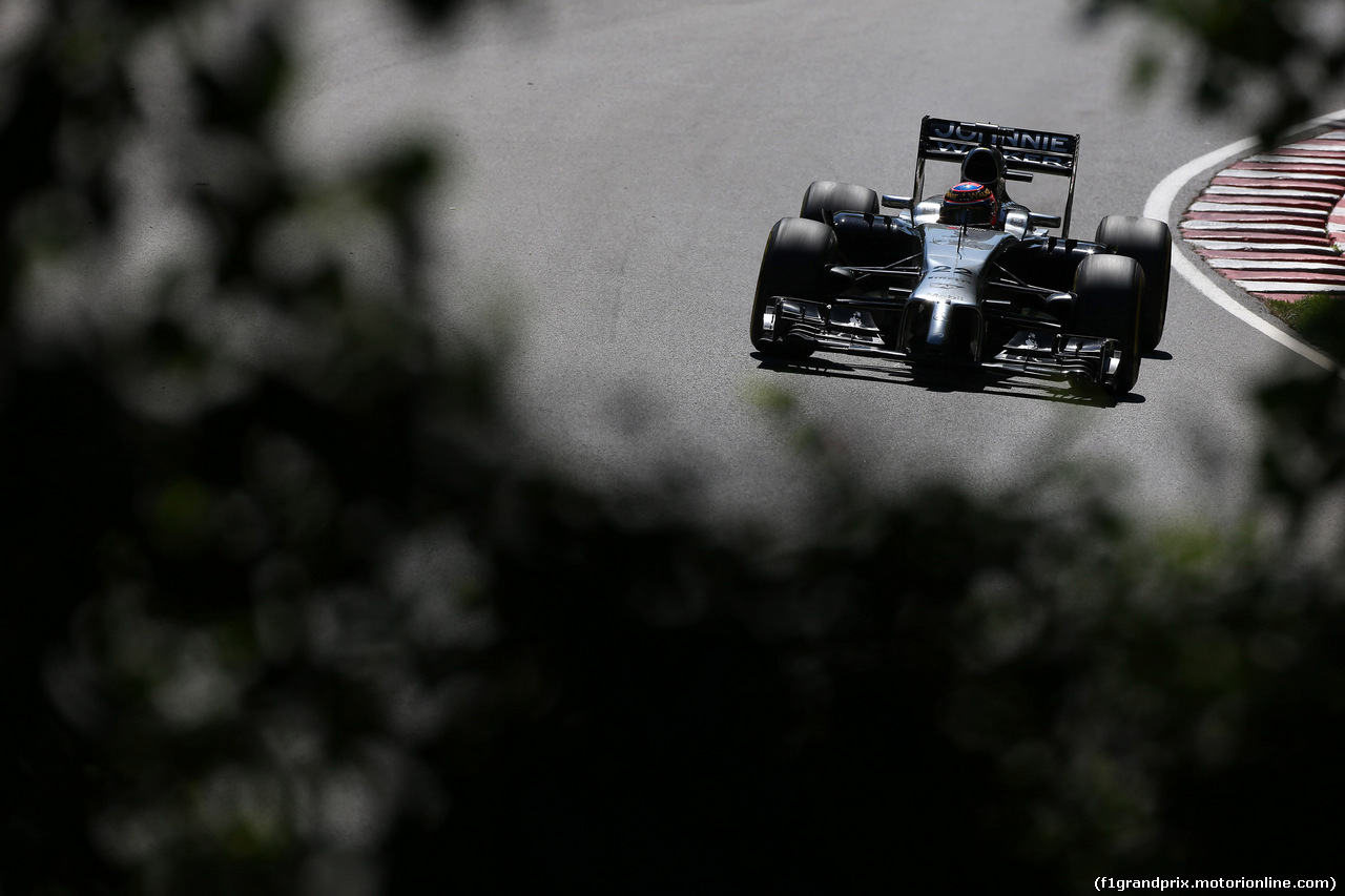 GP CANADA, 07.06.2014- Prove Libere 3, Jenson Button (GBR) McLaren Mercedes MP4-29