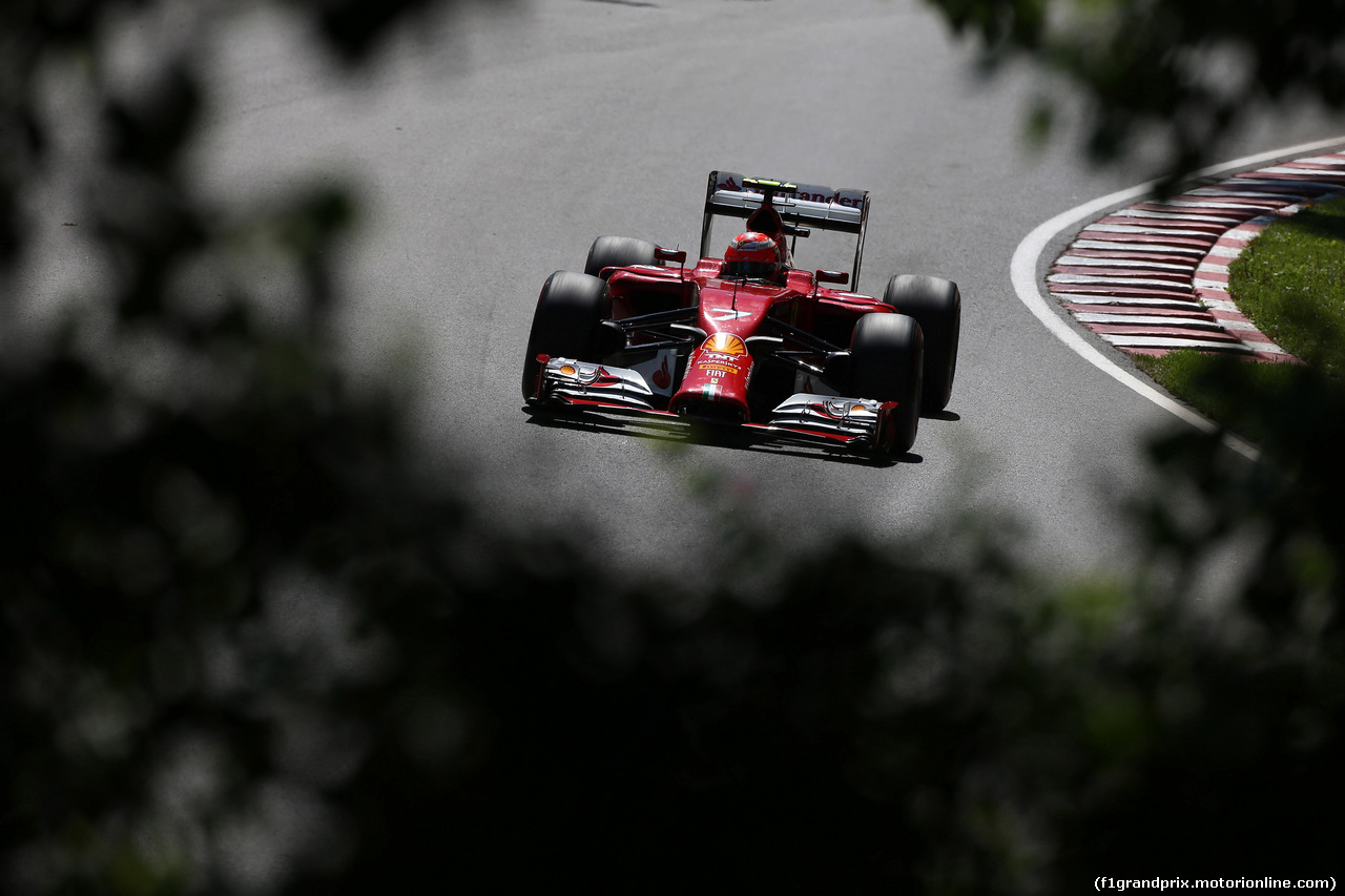 GP CANADA, 07.06.2014- Prove Libere 3,Kimi Raikkonen (FIN) Ferrari F14-T