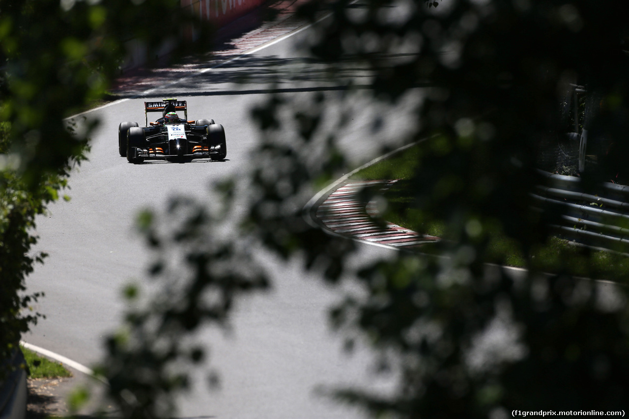 GP CANADA, 07.06.2014- Prove Libere 3, Sergio Perez (MEX) Sahara Force India F1 VJM07