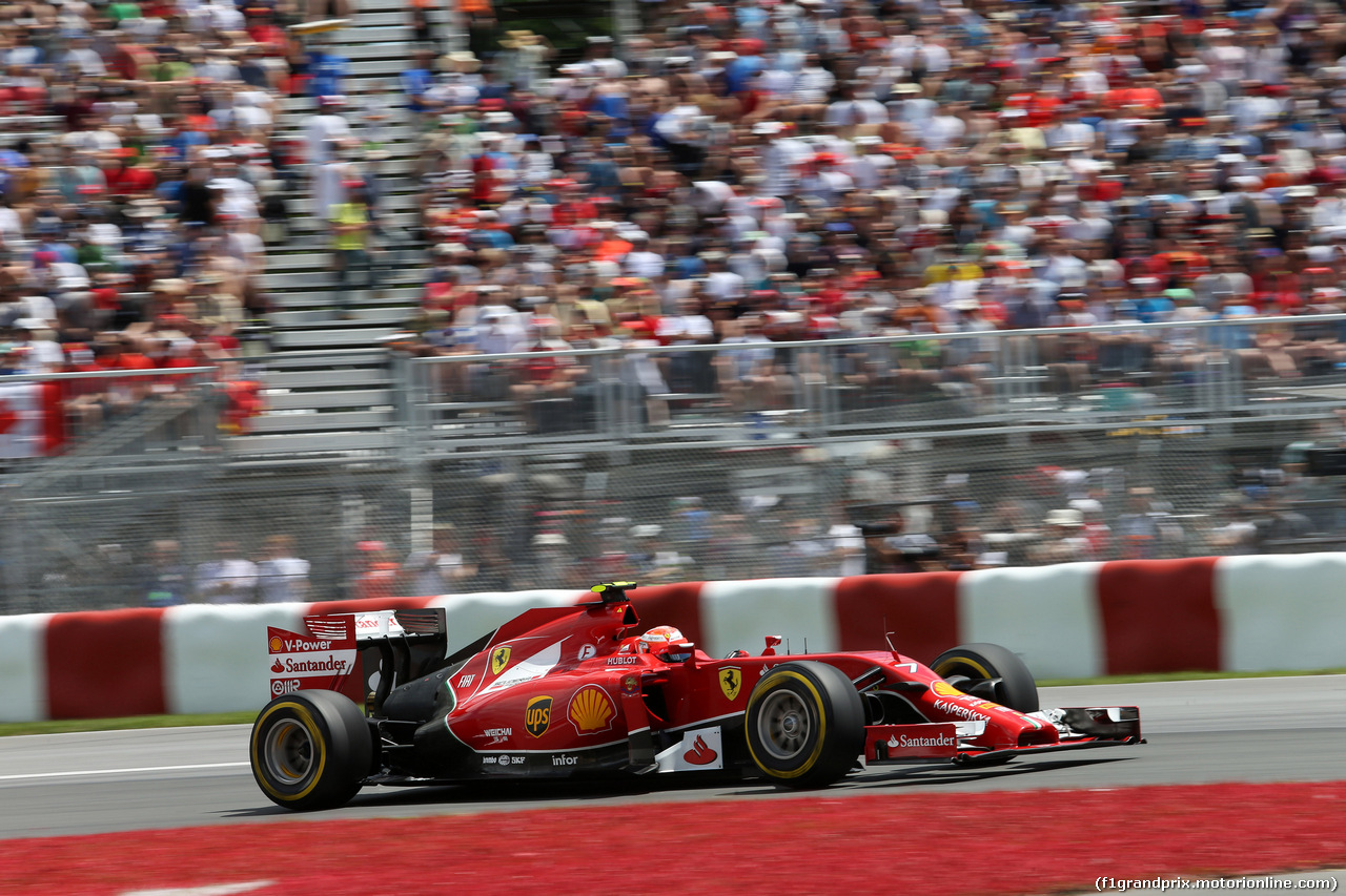 GP CANADA, 07.06.2014- Qualifiche, Kimi Raikkonen (FIN) Ferrari F14-T