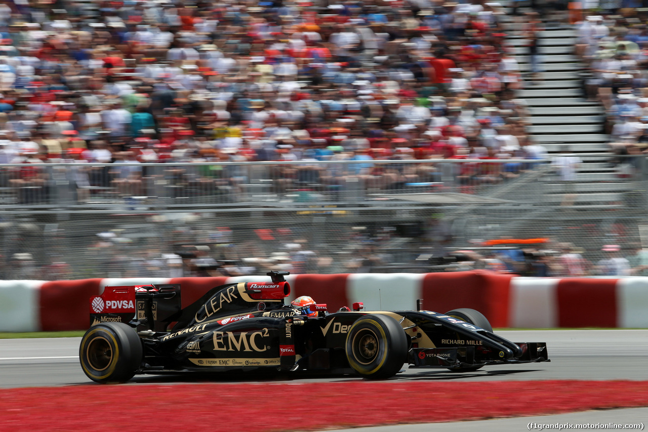 GP CANADA, 07.06.2014- Qualifiche, Romain Grosjean (FRA) Lotus F1 Team E22