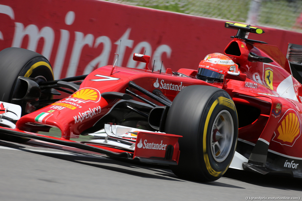 GP CANADA, 07.06.2014- Qualifiche, Kimi Raikkonen (FIN) Ferrari F14-T