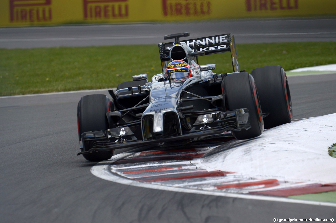 GP CANADA, 07.06.2014- Qualifiche, Jenson Button (GBR) McLaren Mercedes MP4-29