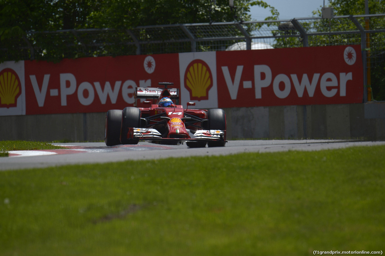 GP CANADA, 07.06.2014- Qualifiche, Fernando Alonso (ESP) Ferrari F14-T