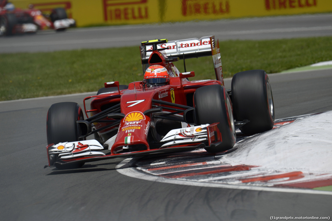 GP CANADA, 07.06.2014- Qualifiche, Kimi Raikkonen (FIN) Ferrari F14-T