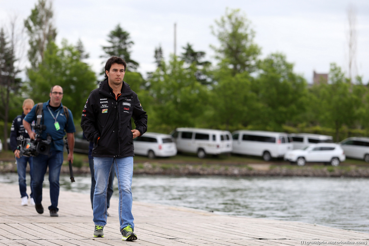 GP CANADA, 06.06.2014- Sergio Perez (MEX) Sahara Force India F1 VJM07
