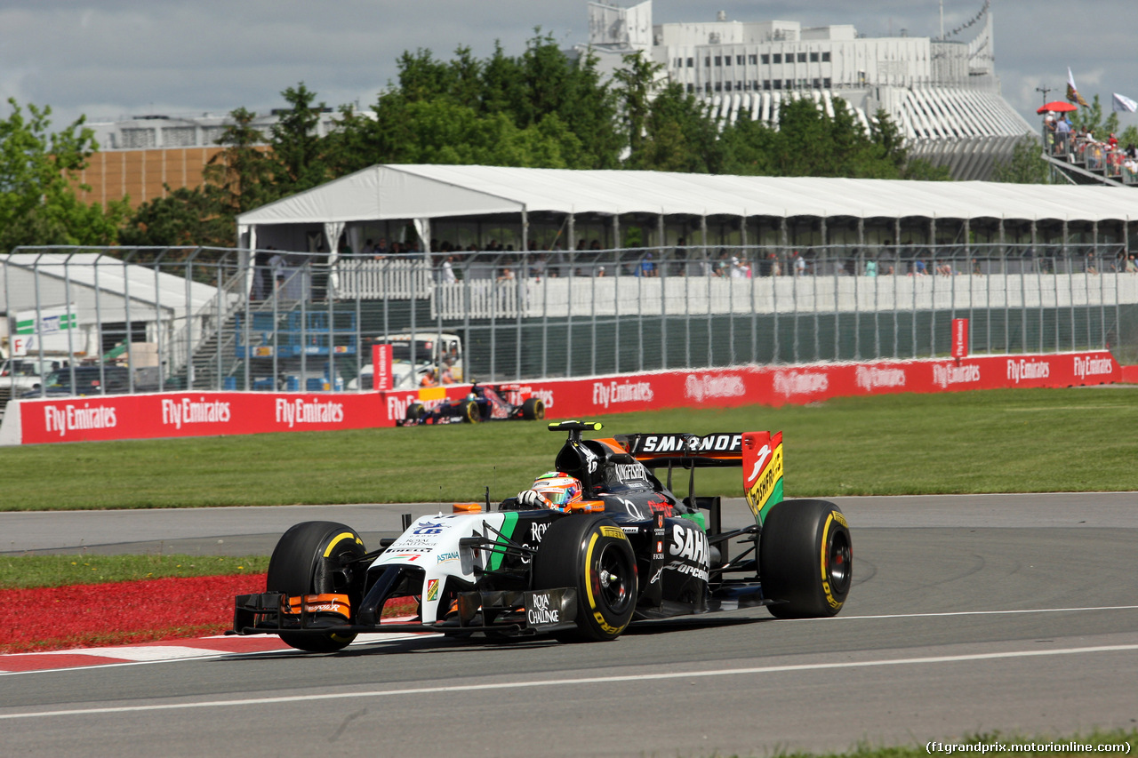 GP CANADA, 06.06.2014- Prove Libere 1, Sergio Perez (MEX) Sahara Force India F1 VJM07