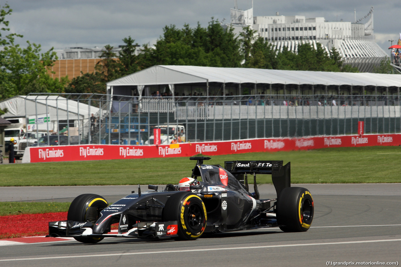 GP CANADA, 06.06.2014- Prove Libere 1, Adrian Sutil (GER) Sauber F1 Team C33