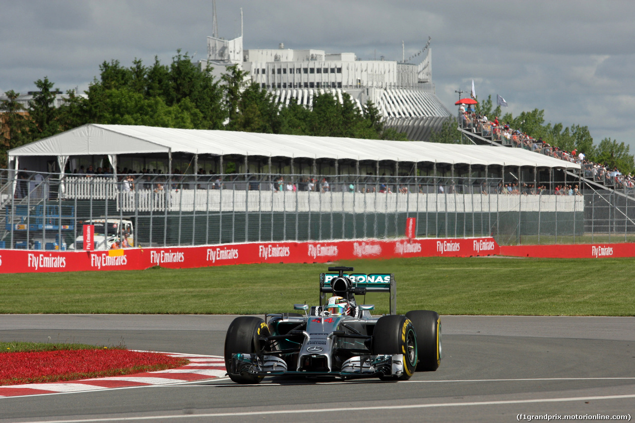 GP CANADA, 06.06.2014- Prove Libere 1, Lewis Hamilton (GBR) Mercedes AMG F1 W05