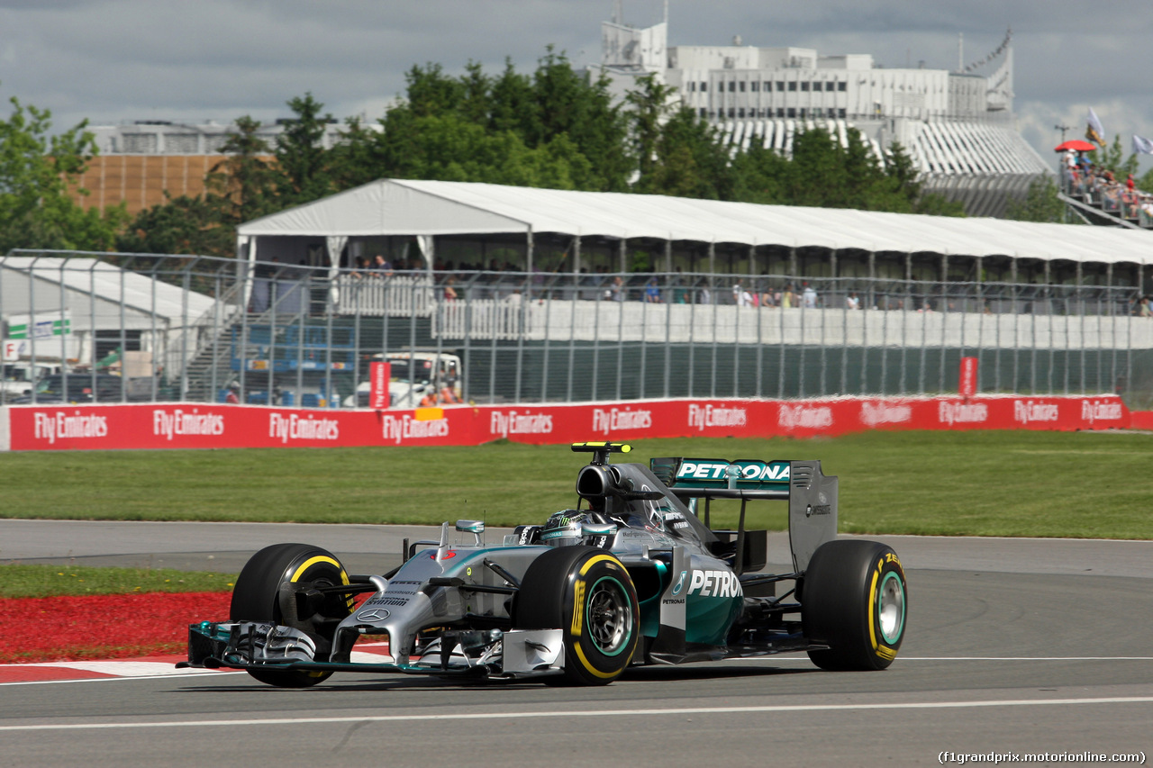 GP CANADA, 06.06.2014- Prove Libere 1, Nico Rosberg (GER) Mercedes AMG F1 W05