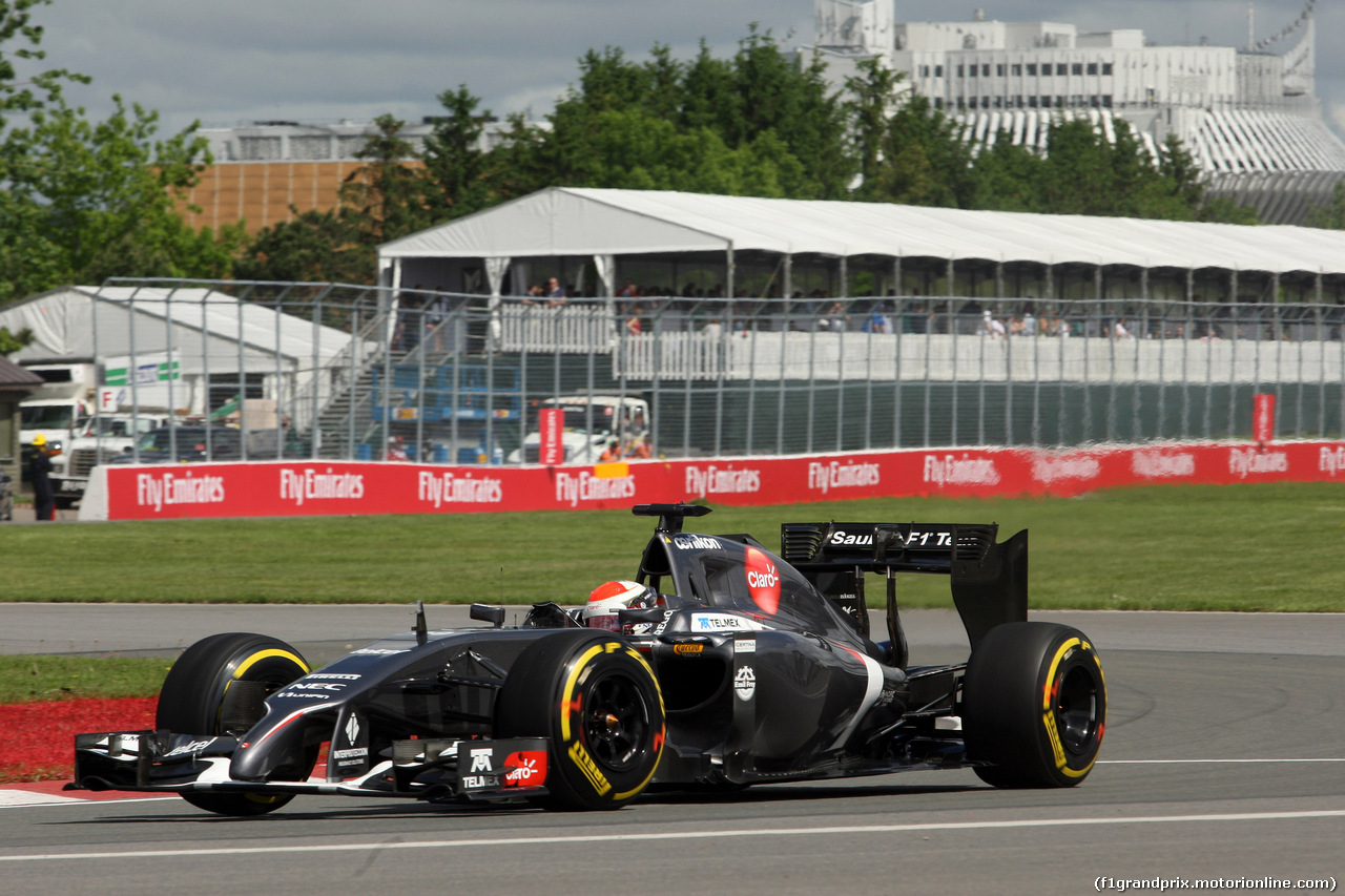GP CANADA, 06.06.2014- Prove Libere 1, Adrian Sutil (GER) Sauber F1 Team C33