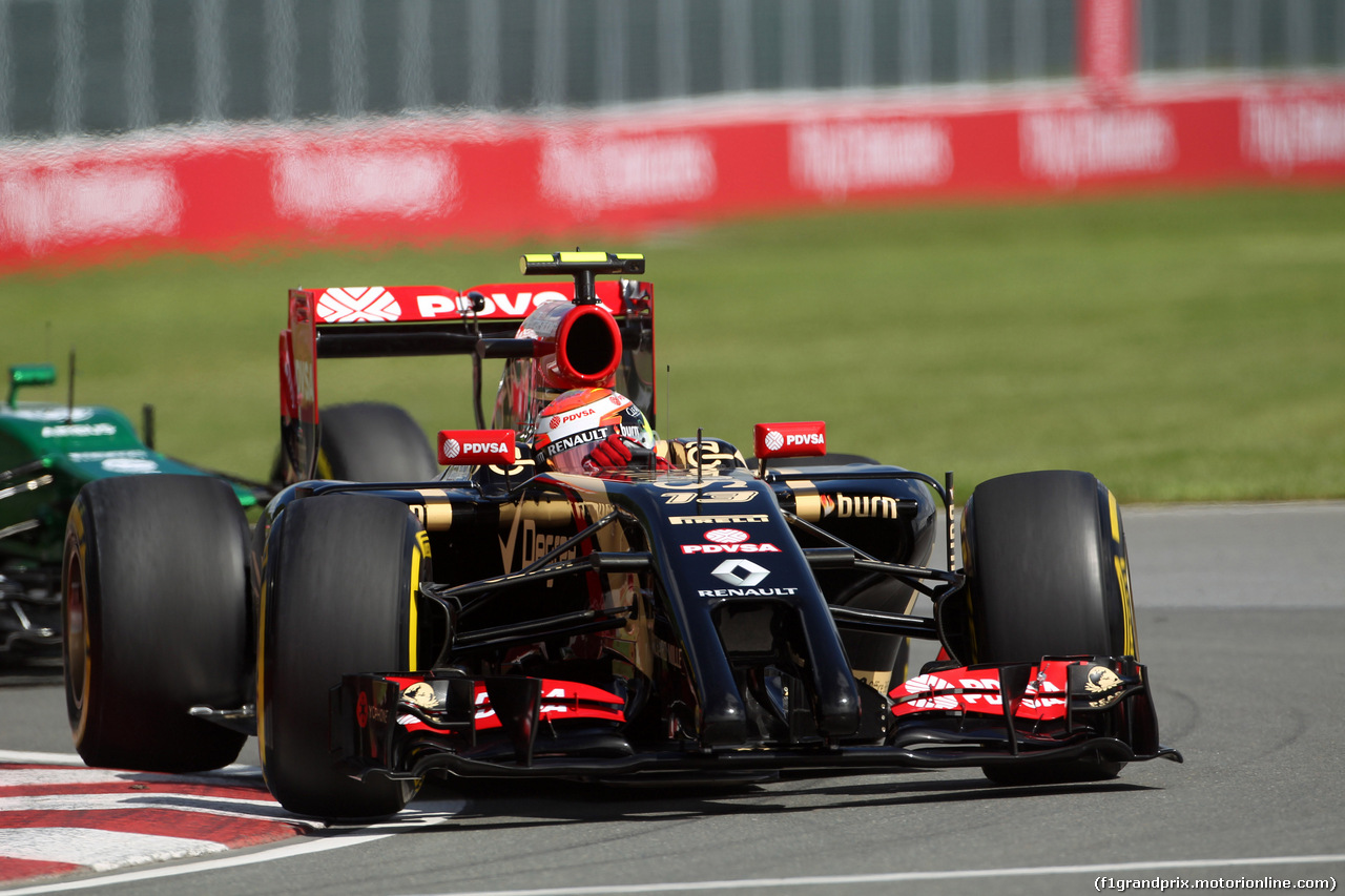 GP CANADA, 06.06.2014- Prove Libere 1, Pastor Maldonado (VEN) Lotus F1 Team E22