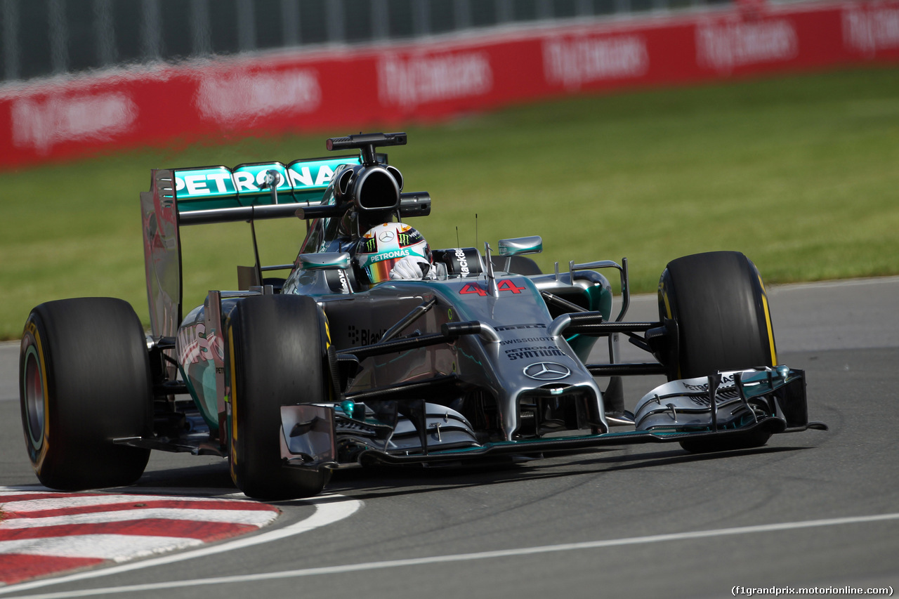 GP CANADA, 06.06.2014- Prove Libere 1, Lewis Hamilton (GBR) Mercedes AMG F1 W05