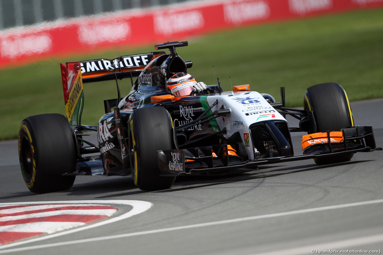 GP CANADA, 06.06.2014- Prove Libere 1, Nico Hulkenberg (GER) Sahara Force India F1 VJM07
