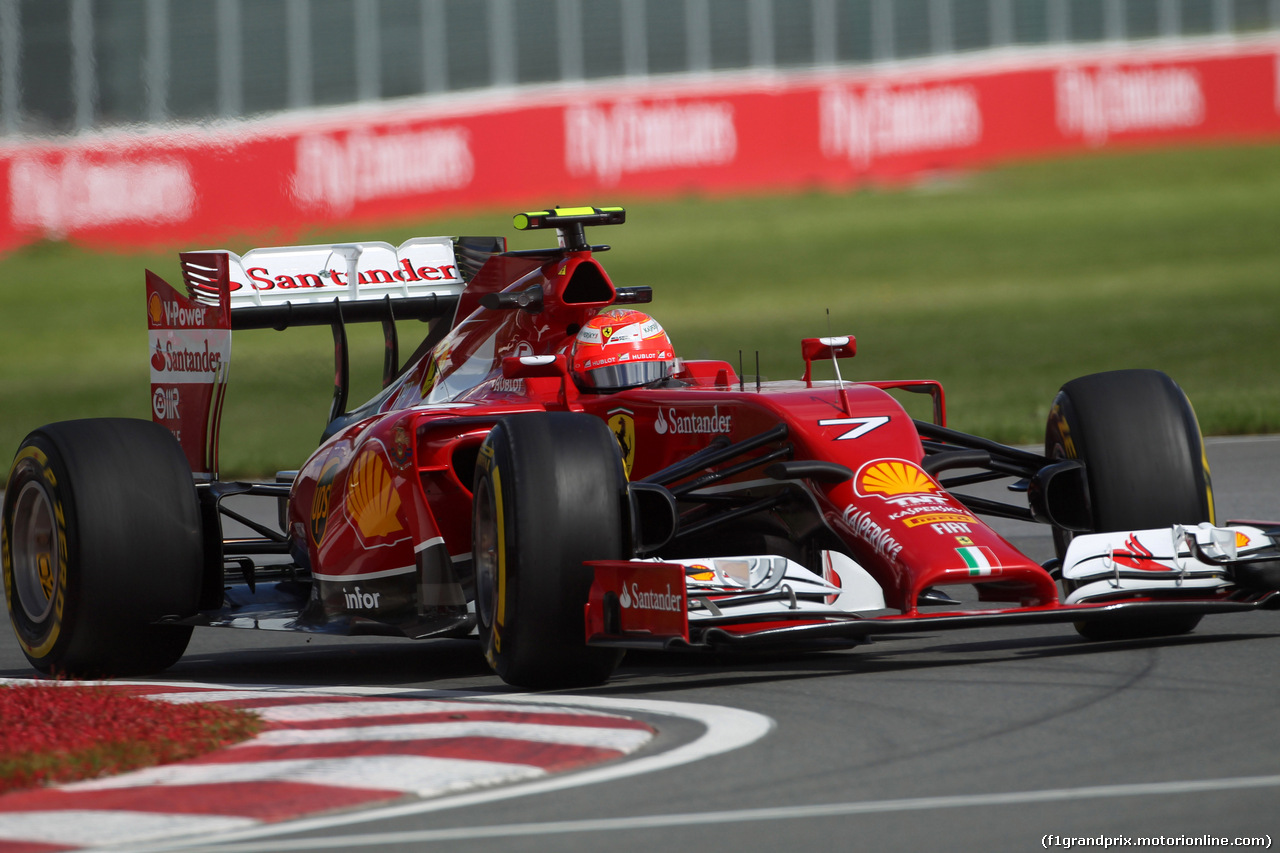 GP CANADA, 06.06.2014- Prove Libere 1, Kimi Raikkonen (FIN) Ferrari F14-T