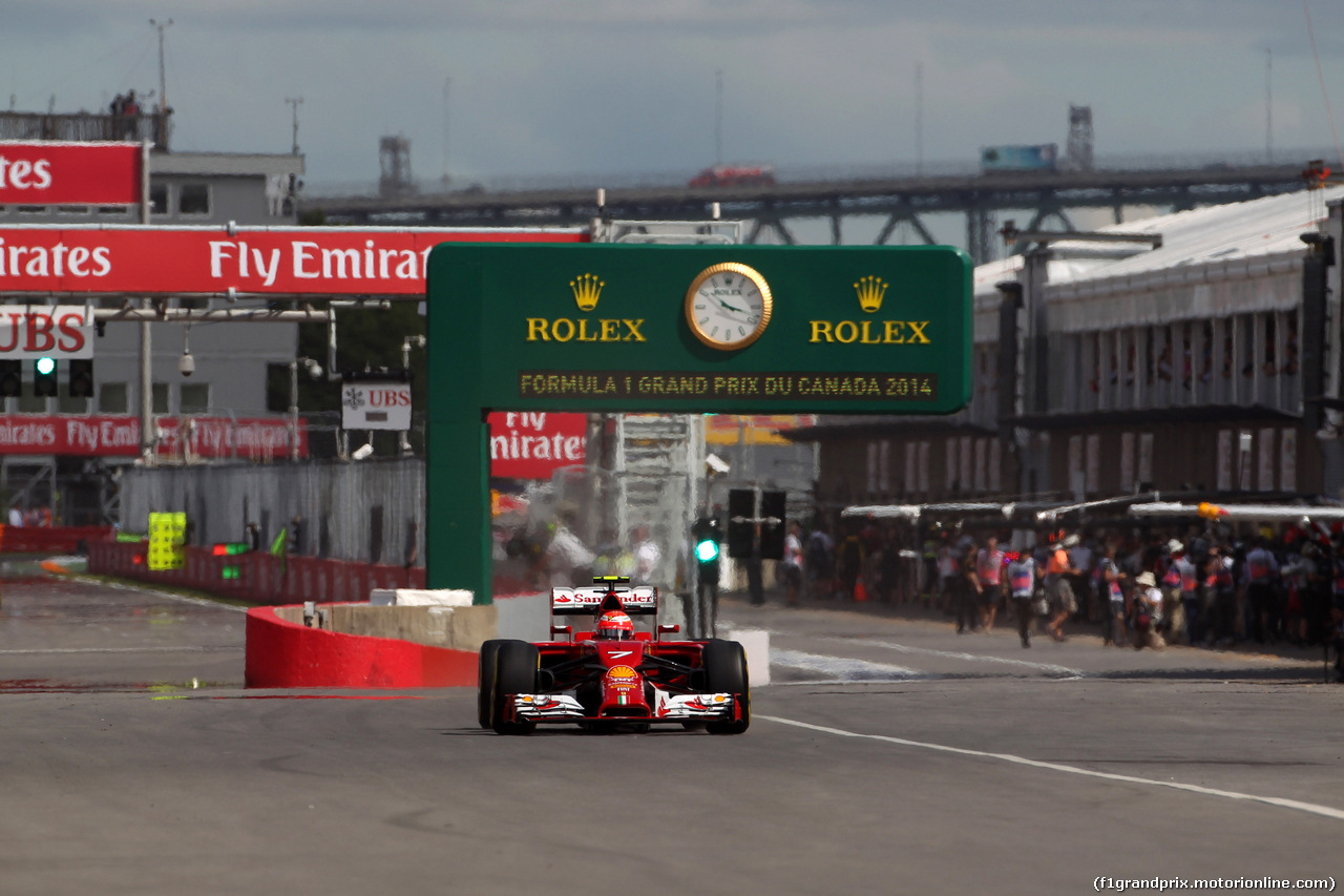 GP CANADA, 06.06.2014- Prove Libere 1, Kimi Raikkonen (FIN) Ferrari F14-T