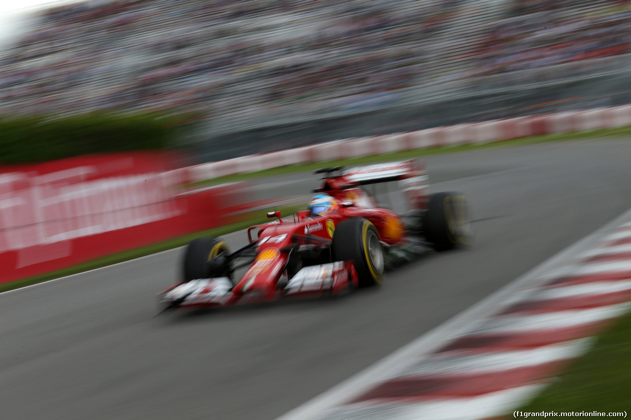 GP CANADA, 06.06.2014- Prove Libere 1, Fernando Alonso (ESP) Ferrari F14-T