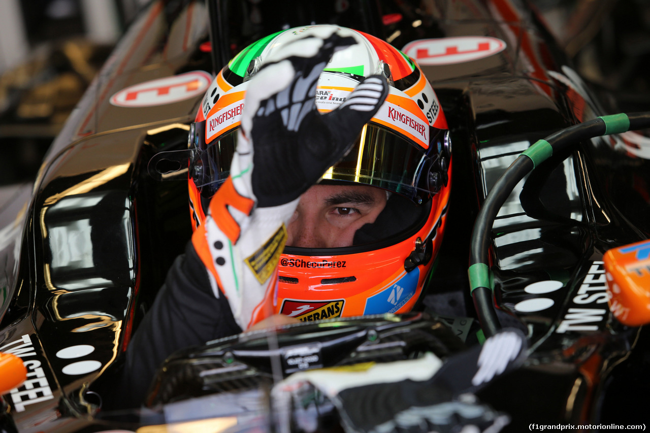GP CANADA, 06.06.2014- Prove Libere 1, Sergio Perez (MEX) Sahara Force India F1 VJM07