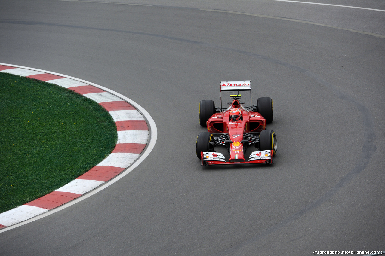 GP CANADA, 06.06.2014- Prove Libere 1,Kimi Raikkonen (FIN) Ferrari F14-T