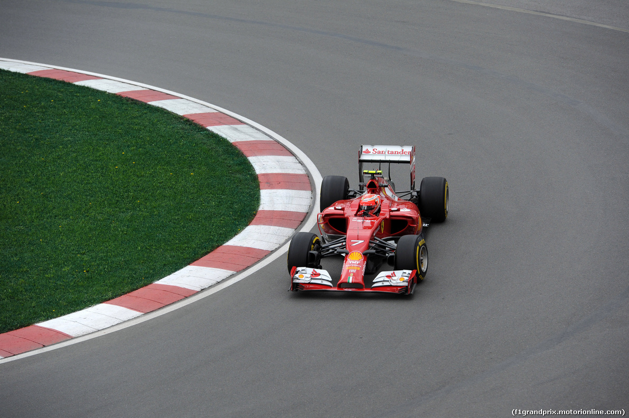 GP CANADA, 06.06.2014- Prove Libere 1, Kimi Raikkonen (FIN) Ferrari F14-T