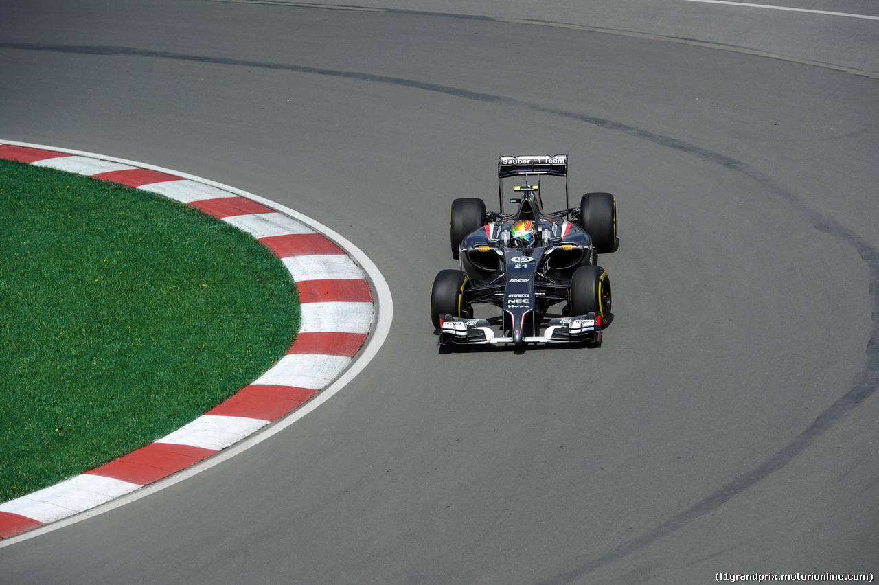 GP CANADA, 06.06.2014- Prove Libere 1, Esteban Gutierrez (MEX), Sauber F1 Team C33