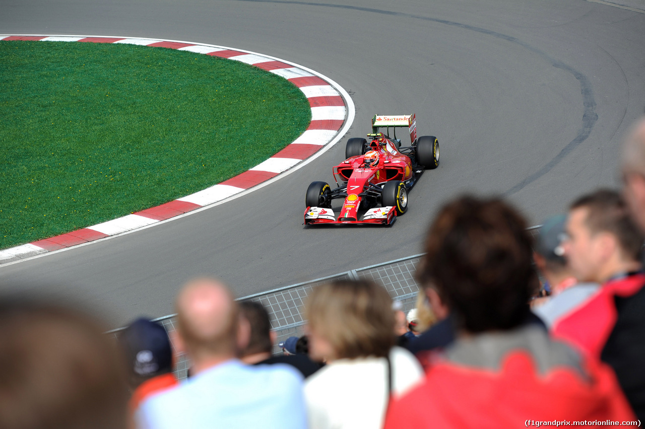 GP CANADA, 06.06.2014- Prove Libere 1, Kimi Raikkonen (FIN) Ferrari F14-T