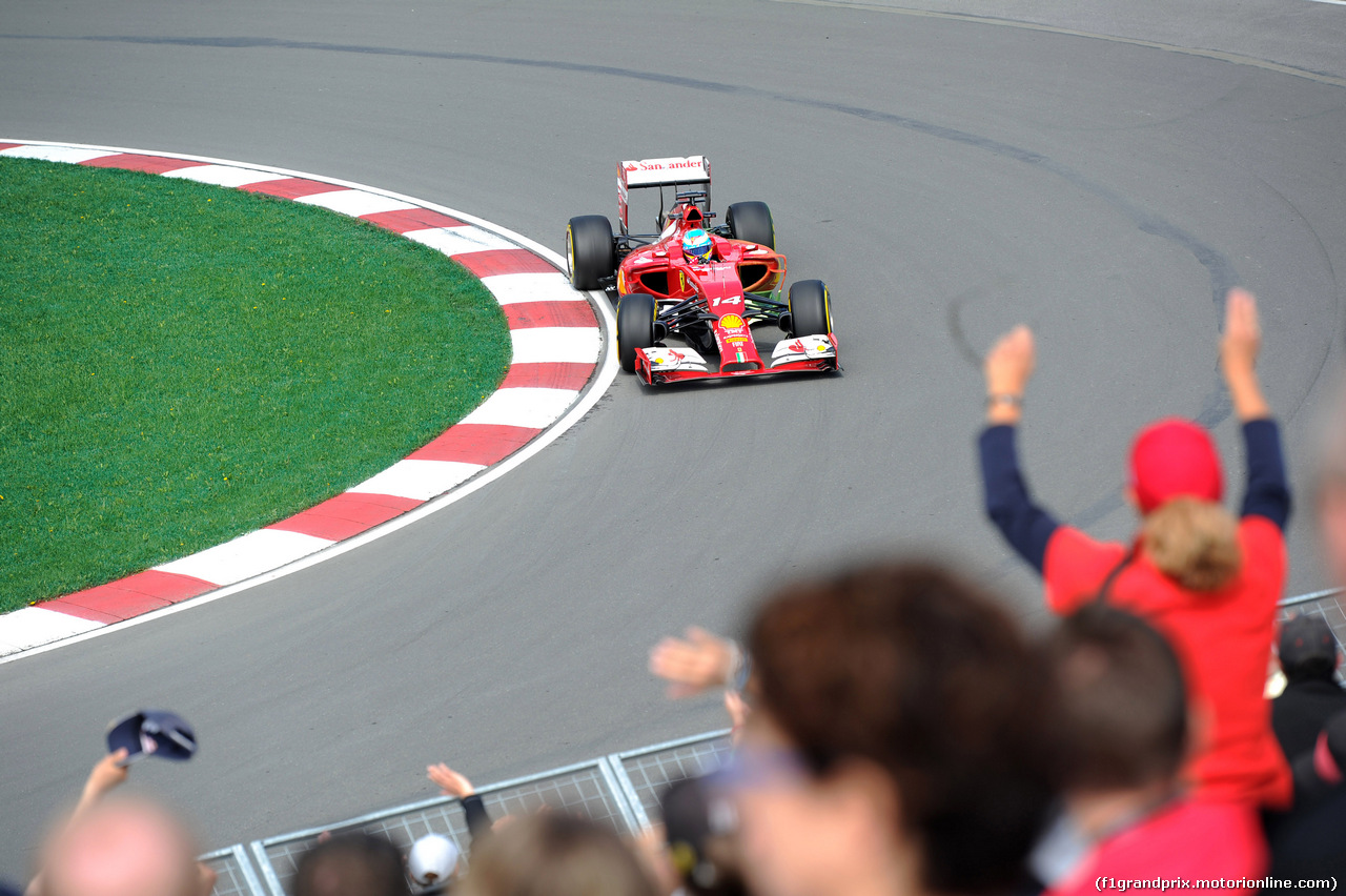GP CANADA, 06.06.2014- Prove Libere 1, Fernando Alonso (ESP) Ferrari F14-T