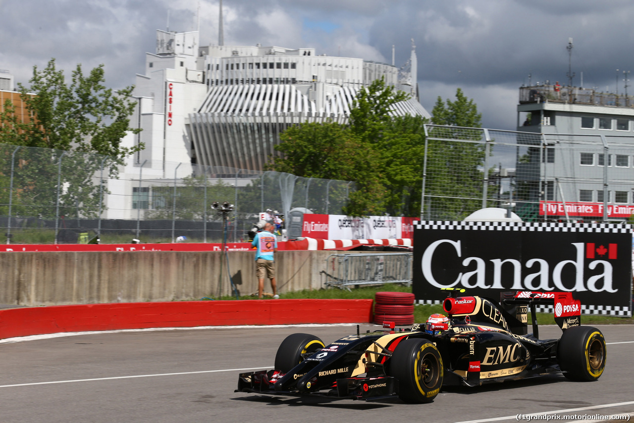 GP CANADA, 06.06.2014- Prove Libere 1, Pastor Maldonado (VEN) Lotus F1 Team E22