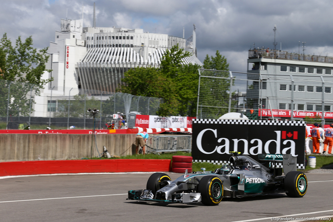 GP CANADA, 06.06.2014- Prove Libere 1, Nico Rosberg (GER) Mercedes AMG F1 W05