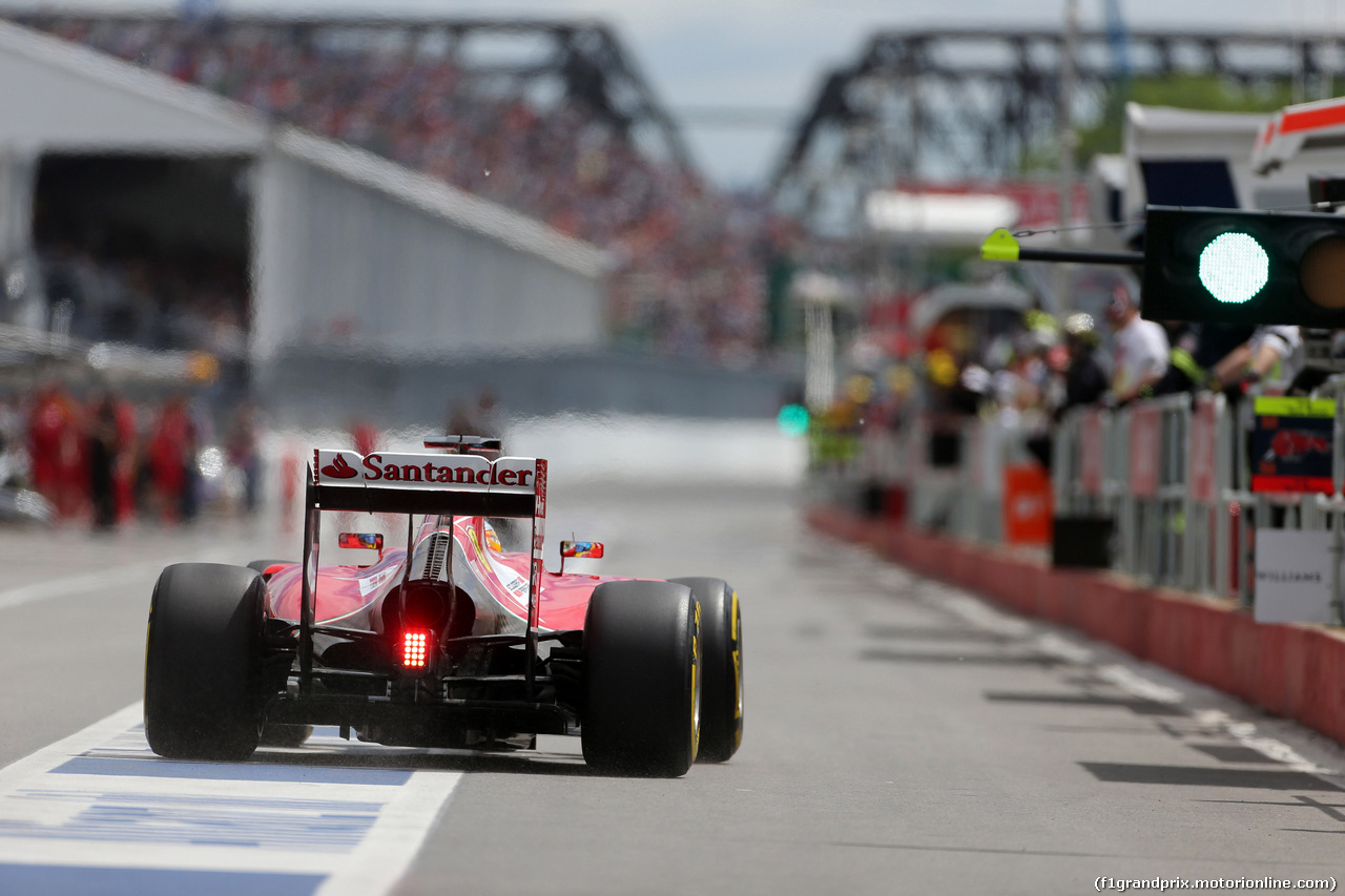 GP CANADA, 06.06.2014- Prove Libere 2,Fernando Alonso (ESP) Ferrari F14-T