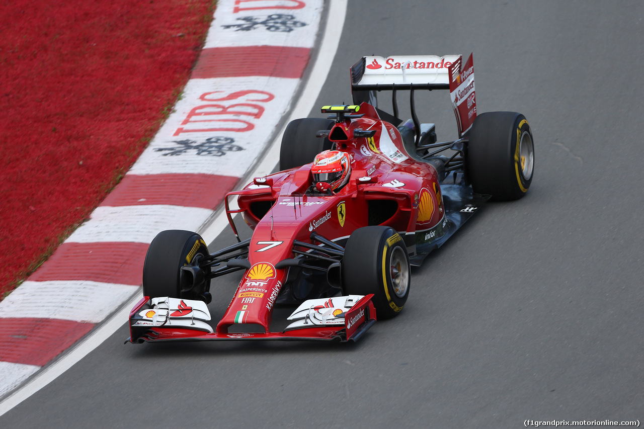 GP CANADA, 06.06.2014- Prove Libere 2, Kimi Raikkonen (FIN) Ferrari F14-T