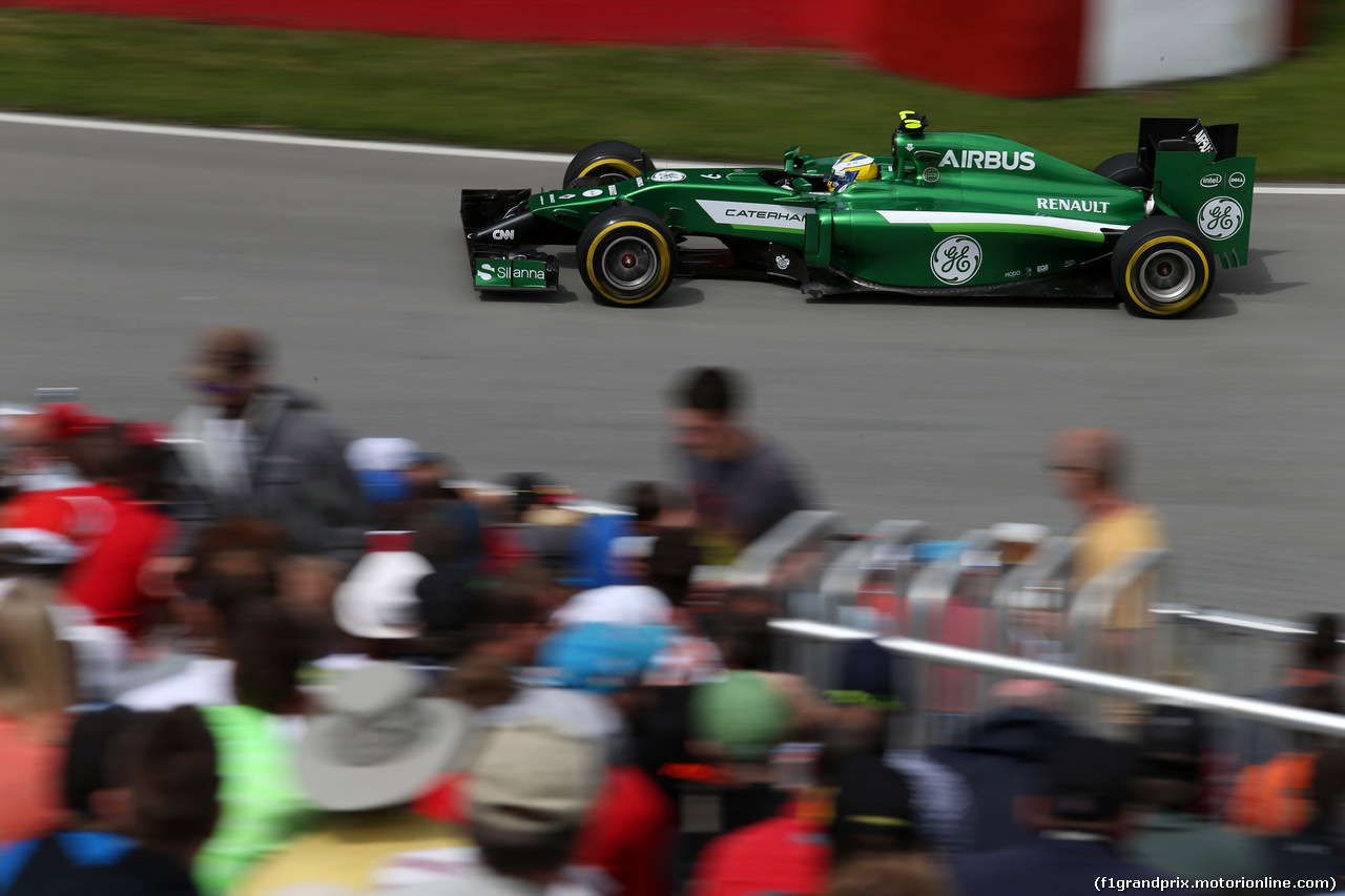 GP CANADA, 06.06.2014- Prove Libere 2, Marcus Ericsson (SUE) Caterham F1 Team CT-04