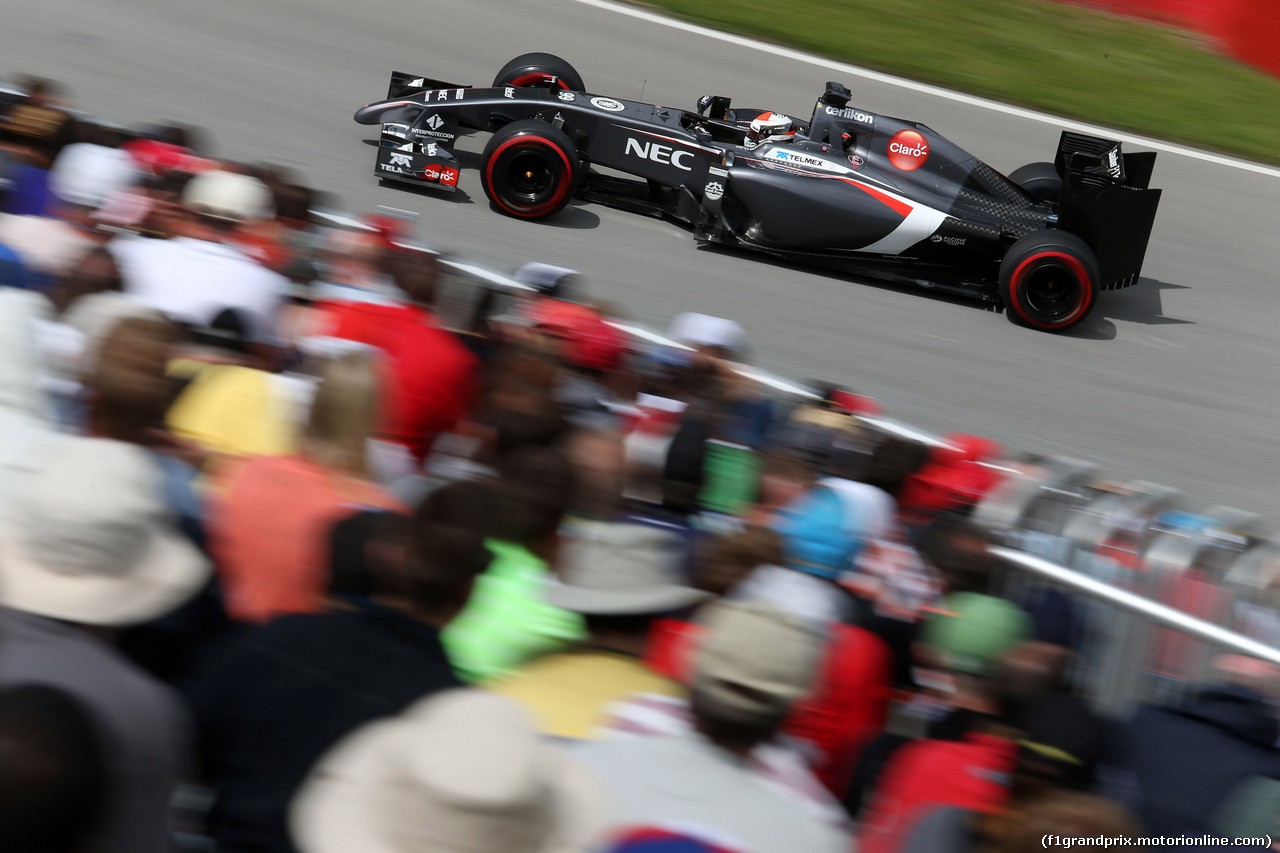 GP CANADA, 06.06.2014- Prove Libere 2, Adrian Sutil (GER) Sauber F1 Team C33