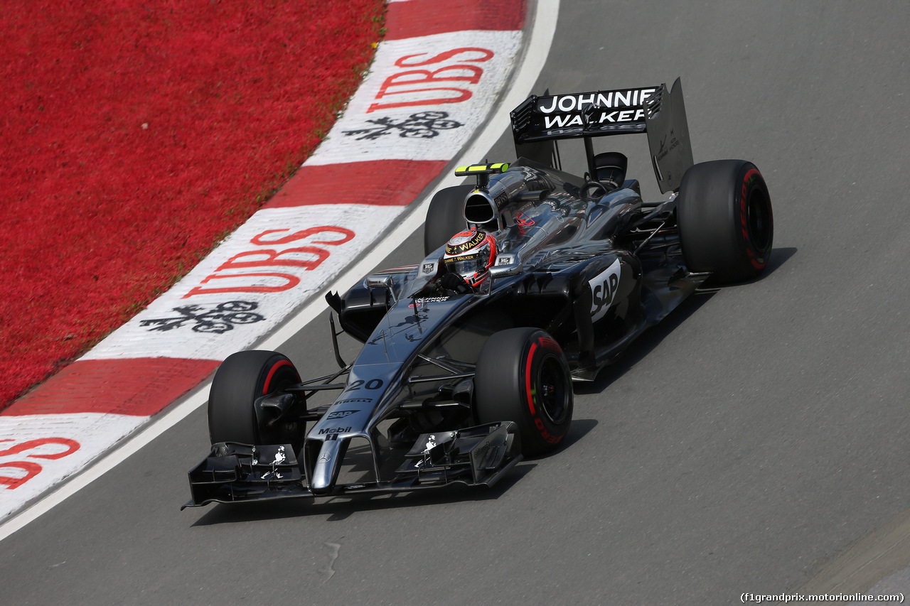 GP CANADA, 06.06.2014- Prove Libere 2, Kevin Magnussen (DEN) McLaren Mercedes MP4-29