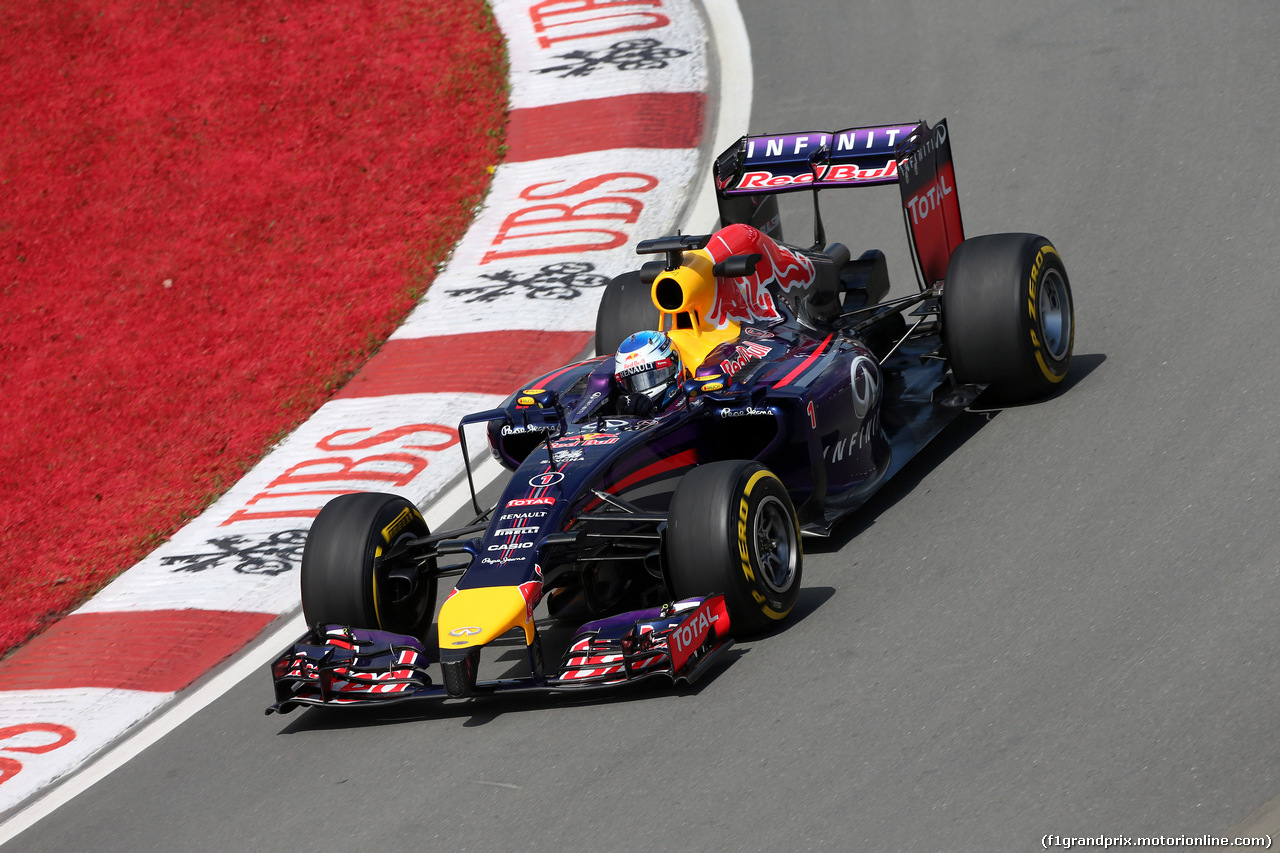 GP CANADA, 06.06.2014- Prove Libere 2, Sebastian Vettel (GER) Red Bull Racing RB10
