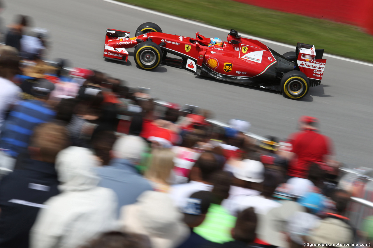 GP CANADA, 06.06.2014- Prove Libere 2, Fernando Alonso (ESP) Ferrari F14-T