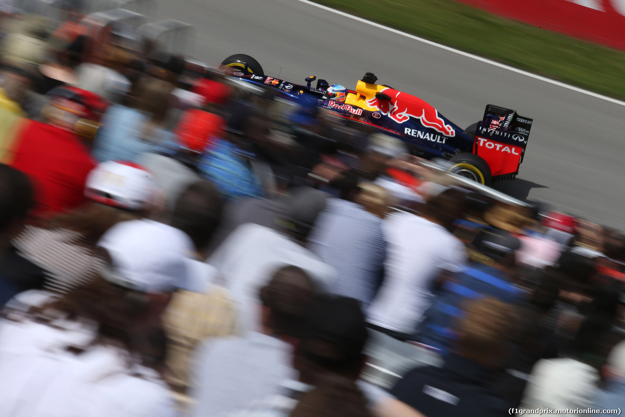 GP CANADA, 06.06.2014- Prove Libere 2, Sebastian Vettel (GER) Red Bull Racing RB10