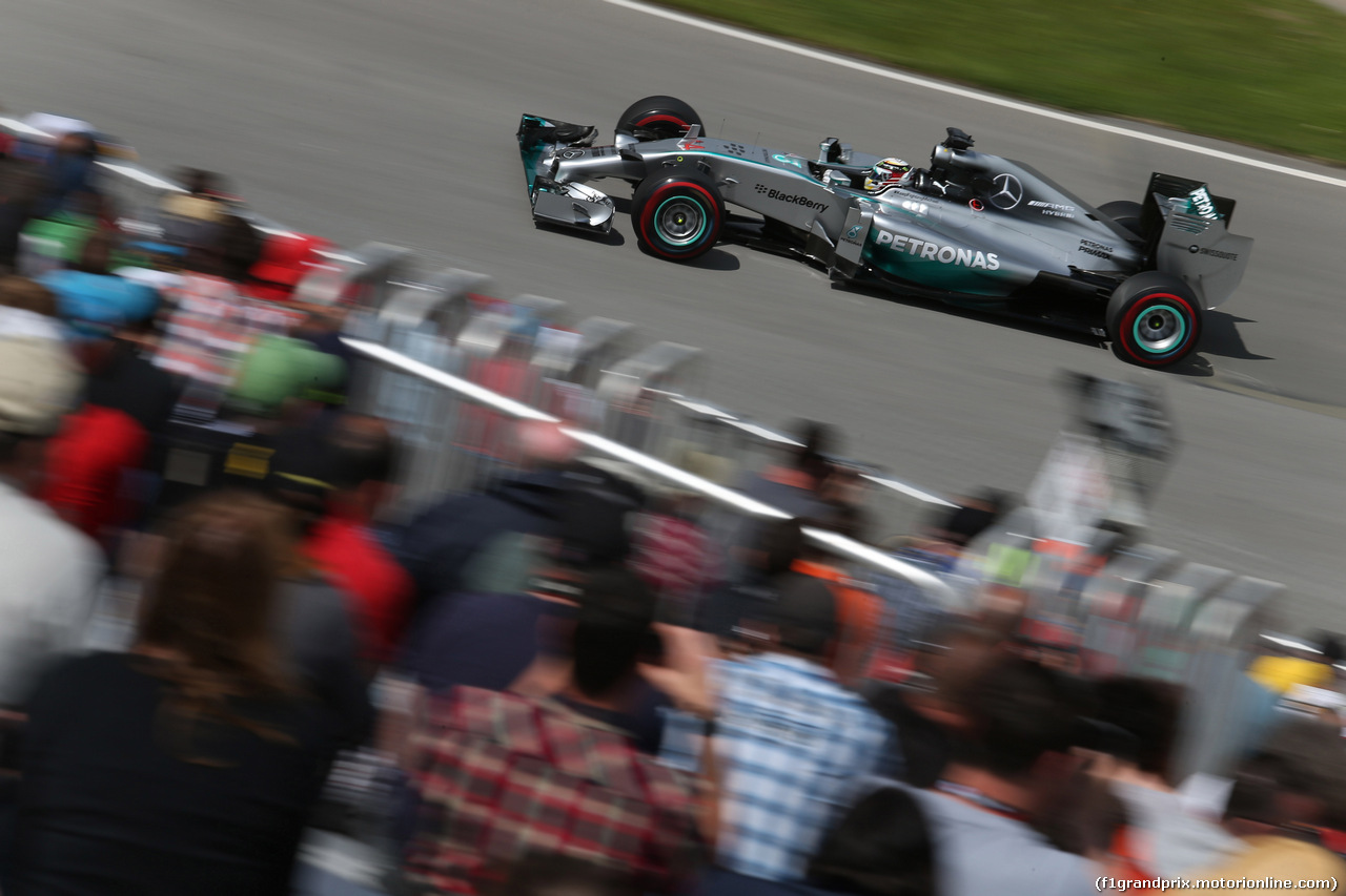GP CANADA, 06.06.2014- Prove Libere 2, Lewis Hamilton (GBR) Mercedes AMG F1 W05