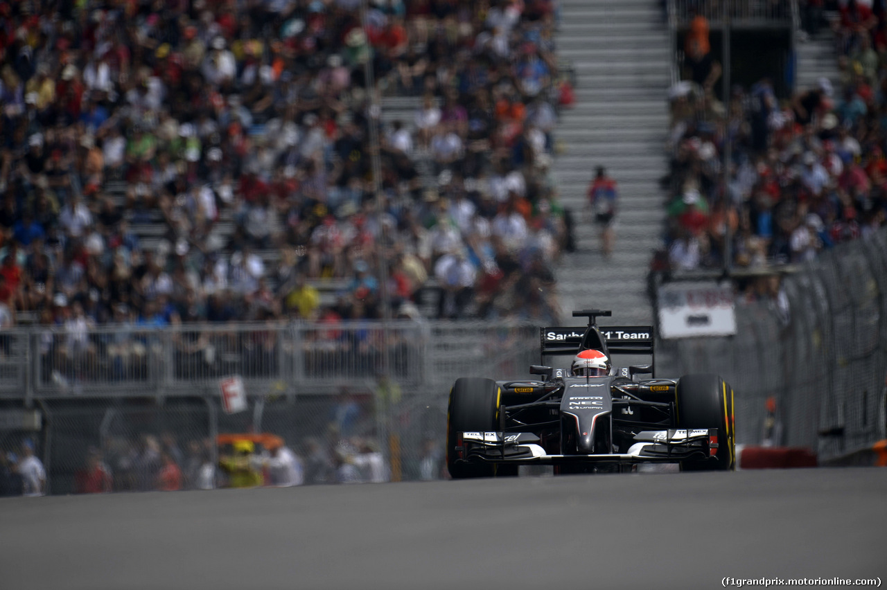 GP CANADA, 06.06.2014- Prove Libere 2, Adrian Sutil (GER) Sauber F1 Team C33